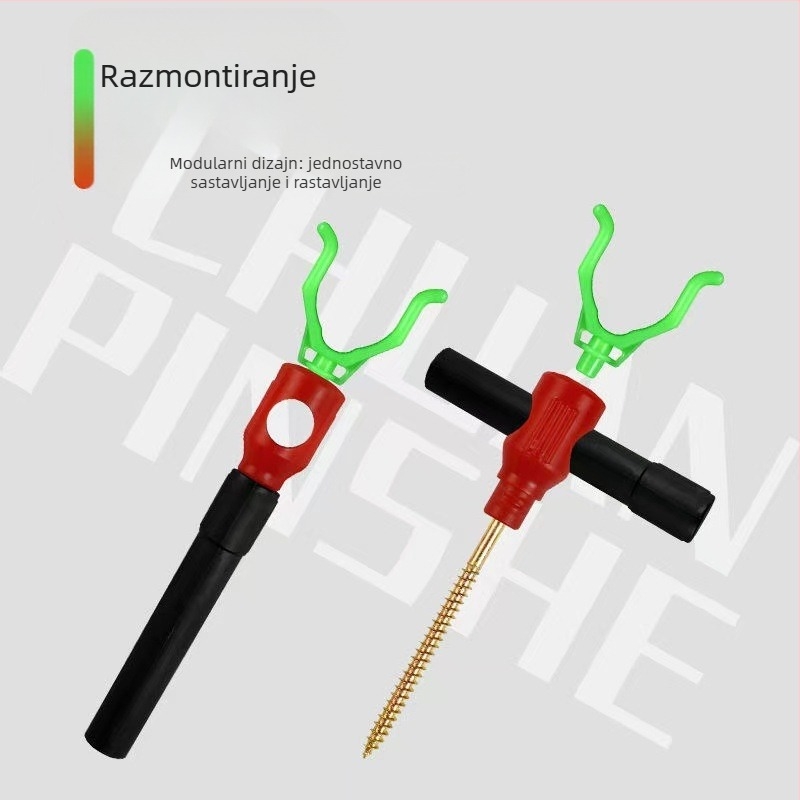 Oprema za ribolov na ledu: kolčići za ledeni šator i spiralni vijci, plastični