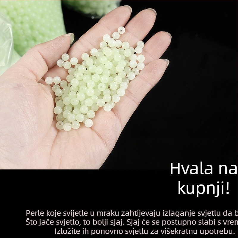 LANGJIXUAN Sjajne perle za varalice – Sjaje se u mraku, tvrd materijal