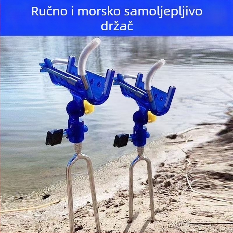 Yaku držač štapa za ribolov s automatskim zaključavanjem i zemljanim stalkom – univerzalni stalak za morski ribolov