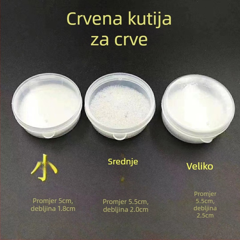 Hengchang prozirna plastična kutija za žive mamce – crvi za ribolov
