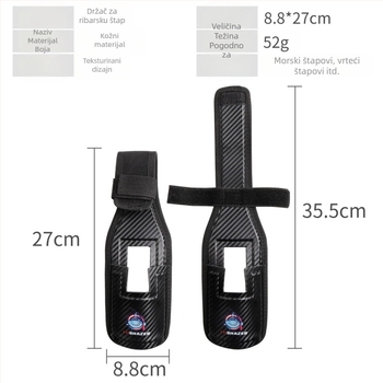 Skimming Shark Kožna Torba Za Štapove – Vanjska Križna Torba Za Ribolov