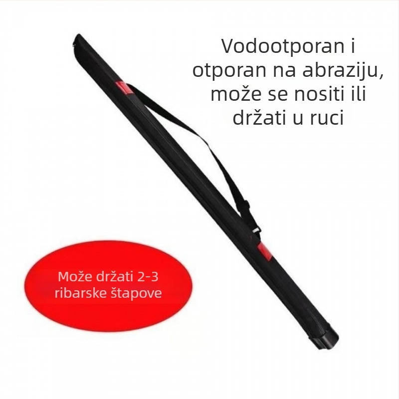 Torba za štap za ribolov s tvrdom kućištem – PVC materijal, nije vodootporna