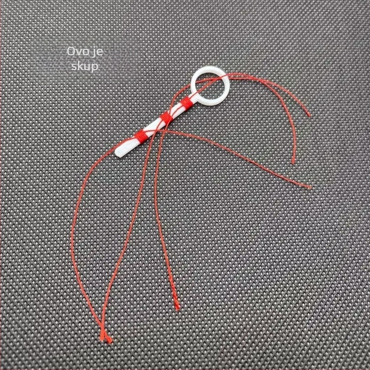 Set čvorova od pamukane niti za morski ribolov — pakiran, spreman za upotrebu s kliznim plovkom i čvorovima za pozicioniranje