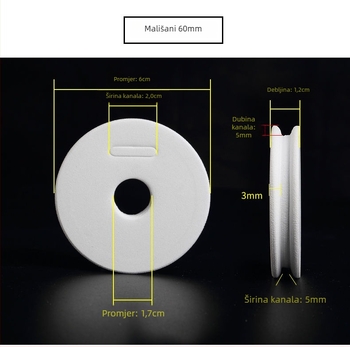 Pjenasta špulna za ribolovnu liniju s navijačem i kutijom glavne špulje (materijal: pjena; licencirana privatna marka: da)