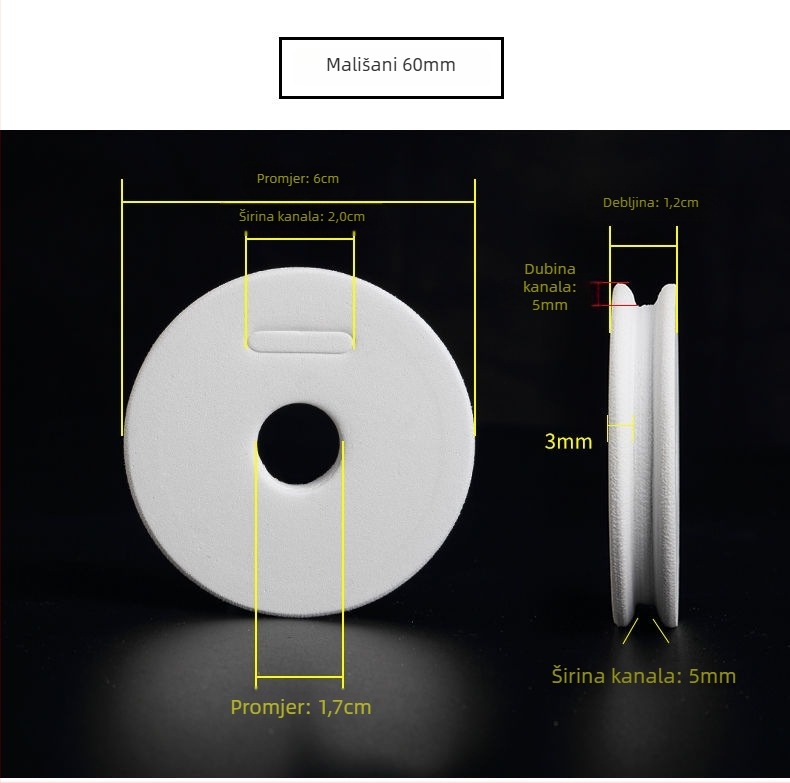 Pjenasta špulna za ribolovnu liniju s navijačem i kutijom glavne špulje (materijal: pjena; licencirana privatna marka: da)