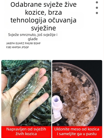 Gotova mamac od škampa za ribolov - materijal od živih škampa, Dragon Sword brend, privatna oznaka dostupna