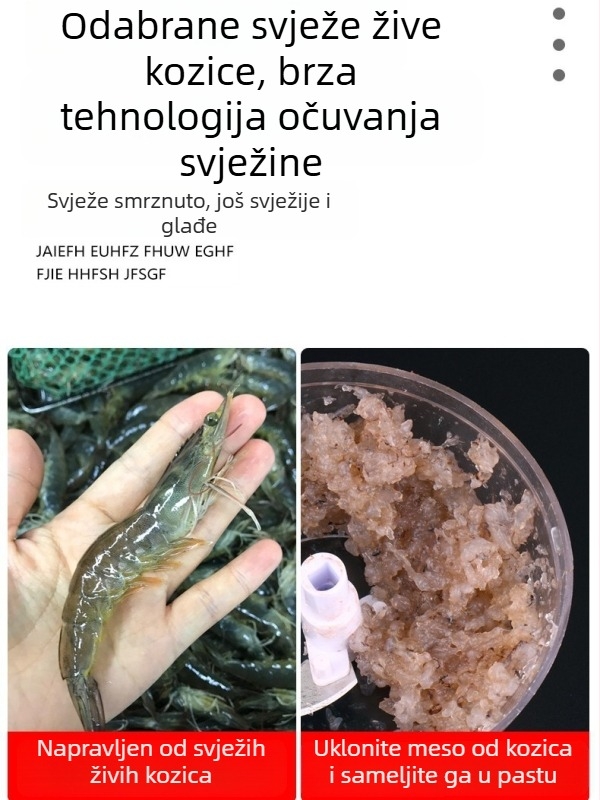 Gotova mamac od škampa za ribolov - materijal od živih škampa, Dragon Sword brend, privatna oznaka dostupna