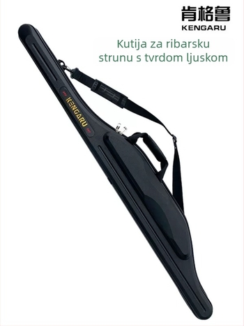 Torba za ribolov u rijeci - tvrdi kućište, kompatibilna s štapovima i mulinima, PU materijal, vodootporno