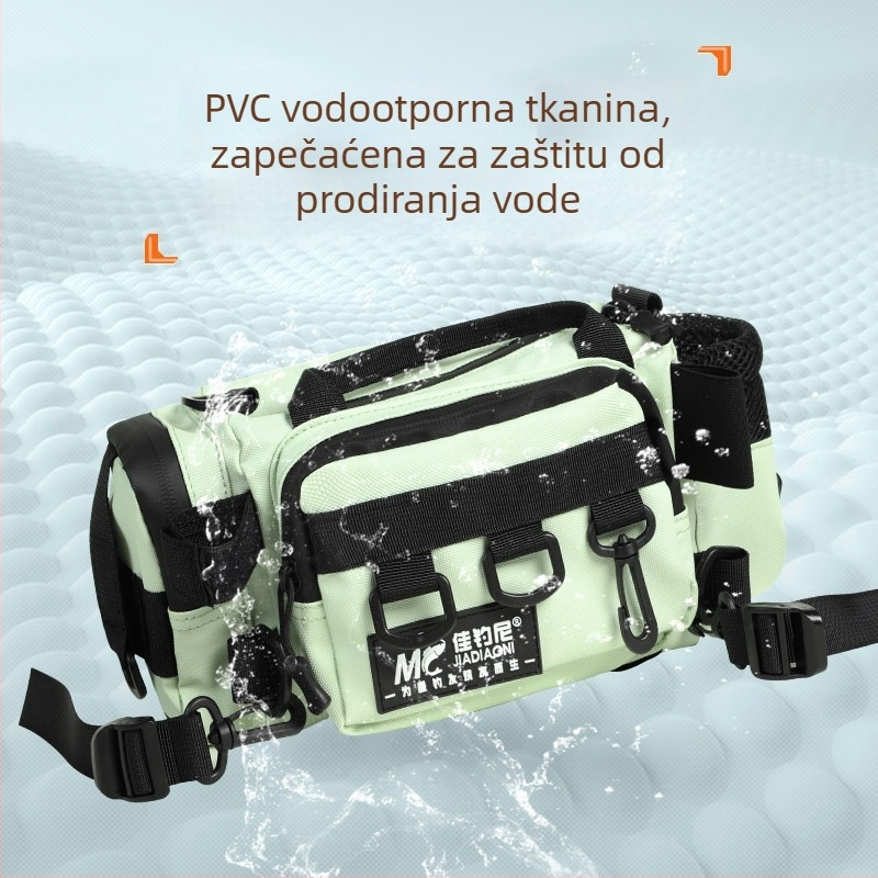 Torba za ribolov na mamce, višefunkcionalni pojas/ramena dizajn, platno (Brand: Jiajiaoni; Materijal: Platno; Vodootpornost: Ne)