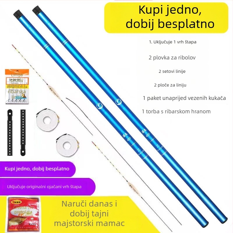 Arnova Set Štapova za Ribolov – Staklena Vlakna Konstrukcija