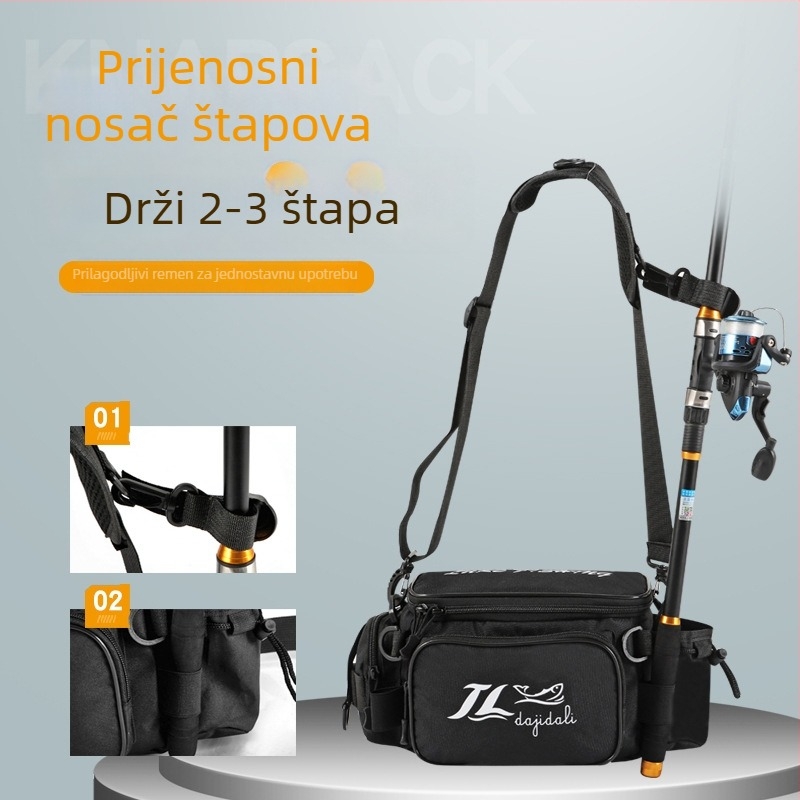 Torba za mamce za ribolov - PVC vodootporna, višestruka namjena za štap, liniju, mamac i rolnu