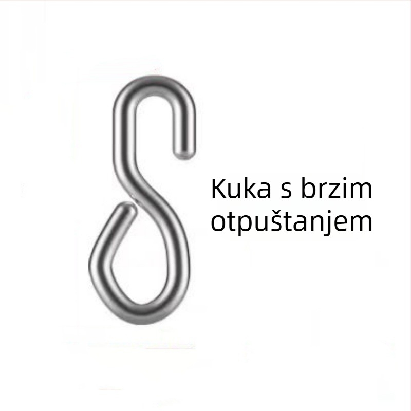 Klip za podliniju s brzim spajanjem, odvojivim konektorom i prstenom u obliku osmine