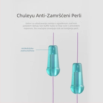 Silikonske ribolovne perle, osmerokutni prsteni za glavnu liniju, 10 000 komada