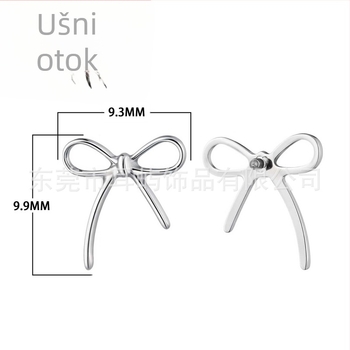 Polirane titanijske legure naušnice, unisex vintage stil, oblik životinja zodijaka, zircon kristali, 0.9 mm navoj, F136 klasa