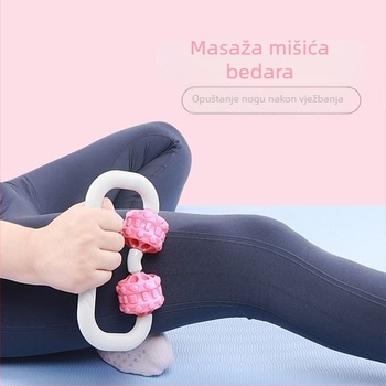 Fitness masažer za noge – valjak za opuštanje mišića, stezaljka za nogu i pjenasti osovinski dio za masažu nogu