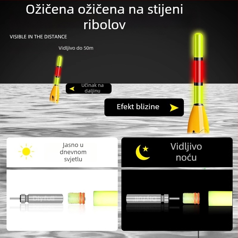 BKUMAN plovak za rock ribolov, nano materijal, proljeće 2025 izdanje