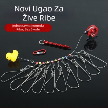 Runxing ribolovna oprema zaključavanje – anti-zamotavanje plutajući brava za mamce (plastika, nehrđajući čelik)