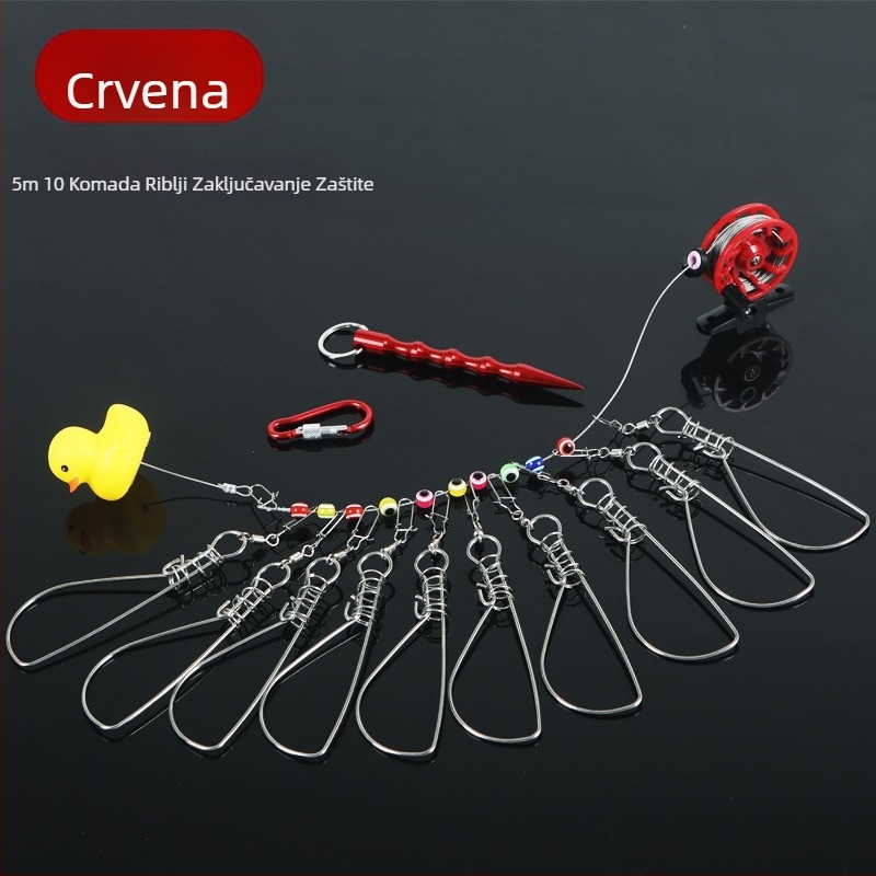 Runxing ribolovna oprema zaključavanje – anti-zamotavanje plutajući brava za mamce (plastika, nehrđajući čelik)