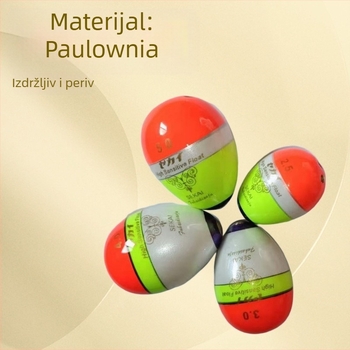 Ribolovni plovak, tijelo od buttonwooda, za morski ribolov