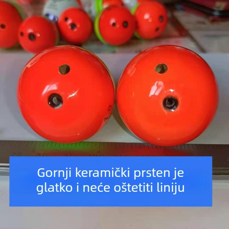 Ribolovni plovak, tijelo od buttonwooda, za morski ribolov