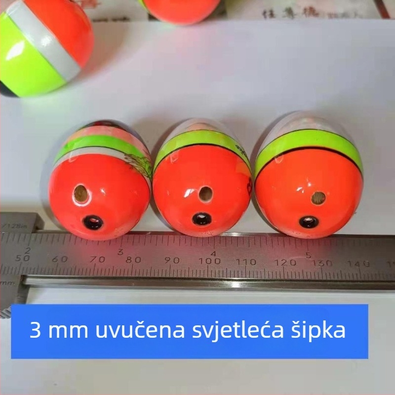 Ribolovni plovak, tijelo od buttonwooda, za morski ribolov