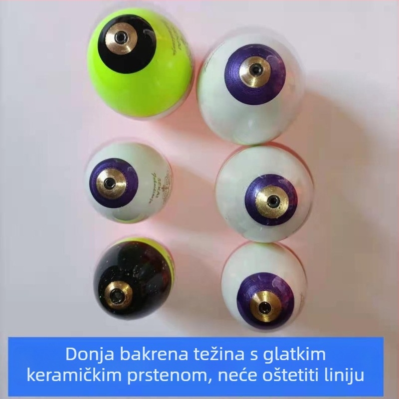 Ribolovni plovak, tijelo od buttonwooda, za morski ribolov