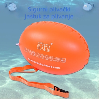 Dvojkamerni plivački prsten za odrasle, karikaturni uzorak, PVC debljina 18, za plivanje i hodanje po vodi