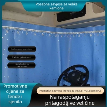 Bočne zavjese za veliki kamion od blackout tkanine, viseće, zaštita od sunca, prilagodljive
