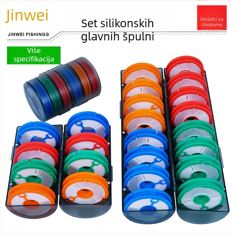 Jinwei Silikonska Kutija za Glavnu Liniju, Velika Kapaciteta, 4-16 Koluta