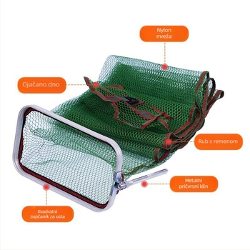 Xindinglong Najlonska pravokutna zaštitna torba za ribolov — Prijenosna, Brzo-sušeća mreža za ribolovnu opremu