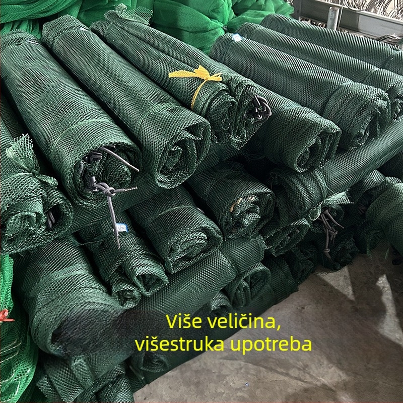 Torba od mreže za zaštitu ribe, sklopiva, debela mreža, fina mreža, s vrpcom