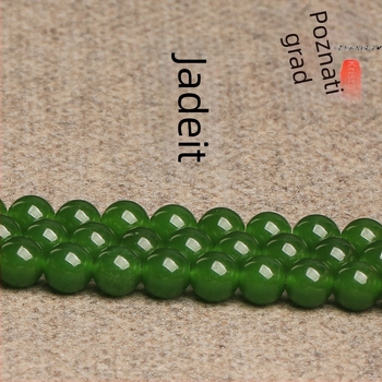 Labave perle od umjetnog jadeita, polirane, prirodni stil, plemeniti uzorak