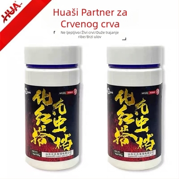 Huashi dodatak za mamce s crvenim crvima i ljepljivim praškom