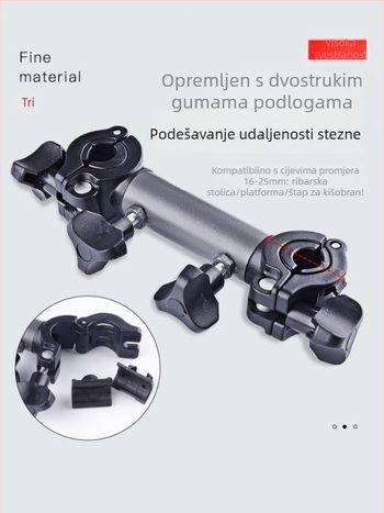 Chaoyu europska stil ribarske stolice s nosačem kišobrana – Pribor za kišobran, multifunkcionalni nosač kišobrana za ribolov, ABS + čelična cijev, univerzalni konektor