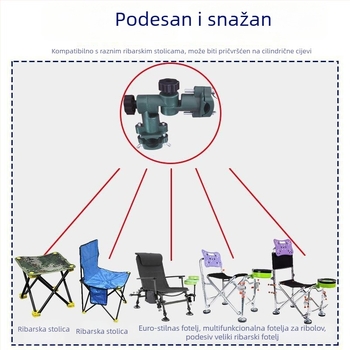 Ribolovni stol za kišobran s univerzalnim konektorom – plast, East Fishing, Podrijetlo: Kina