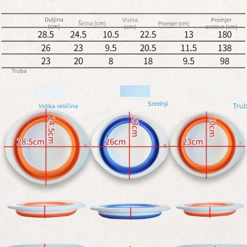 Sklopiva posuda za mamac za ribolov, prijenosna plastična posuda, Purple marka