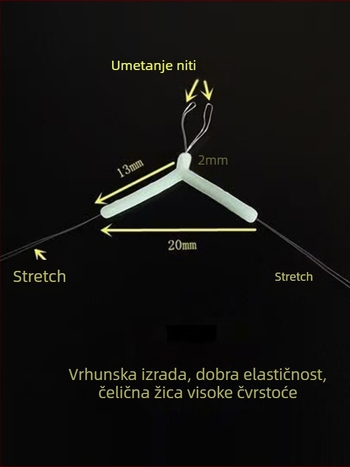 Alat za razdvajanje udice sa tri kraka, protiv zaplitanja, dvostruke udice i linija s fiksnom udaljenosti