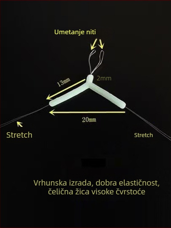 Alat za razdvajanje udice sa tri kraka, protiv zaplitanja, dvostruke udice i linija s fiksnom udaljenosti