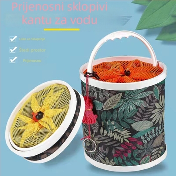 Prijenosna sklopiva kanta od platna za auto i ribolov