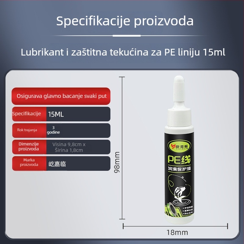 Yi Jialin PE linija održavno ulje za ribarsku kolutu – mazivo za PE liniju