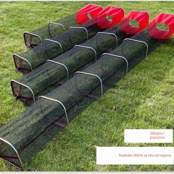 Najlonska mrežasta torba za zaštitu pri lovu, prijenosna, kvadratnog oblika