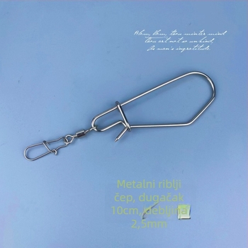 Yin Yu Nadograđeni nehrđajući čelični zaključak za žive ribe – Pribor za varalice, kvadratni dizajn, produženo skladištenje