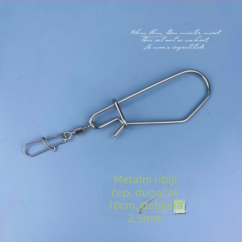 Yin Yu Nadograđeni nehrđajući čelični zaključak za žive ribe – Pribor za varalice, kvadratni dizajn, produženo skladištenje