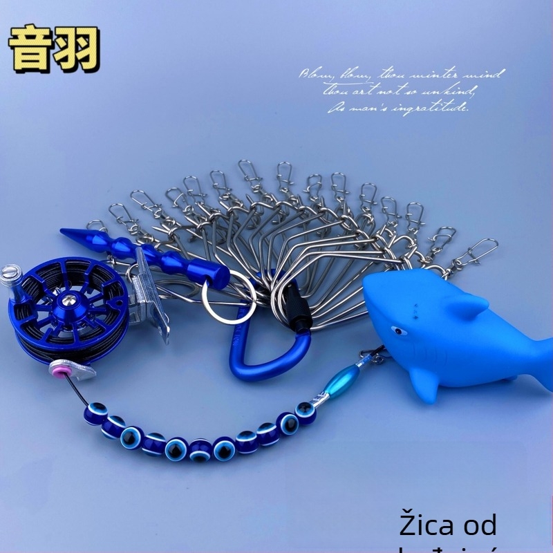 Yin Yu Nadograđeni nehrđajući čelični zaključak za žive ribe – Pribor za varalice, kvadratni dizajn, produženo skladištenje