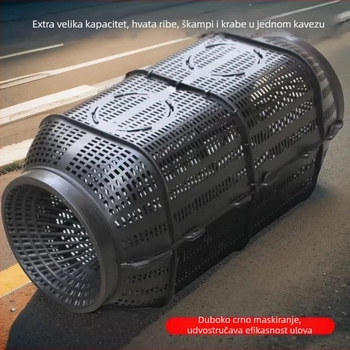 Ribarski kavez s dvostrukim otvorima i ojačanim mrežama za vanjsku upotrebu