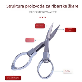 Škare za ribolov – Brend: WANG Wuquan; Porijeklo: Kina; Materijal: Legura