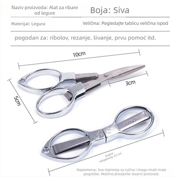 Škare za ribolov – Brend: WANG Wuquan; Porijeklo: Kina; Materijal: Legura