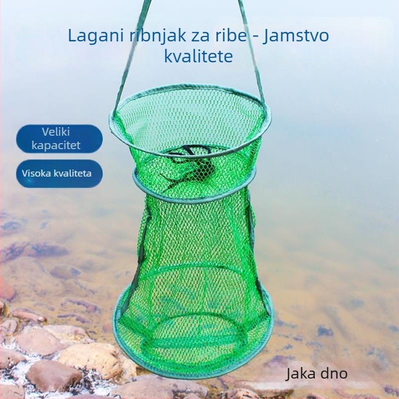 Ribolovna zaštita – najlon mrežasta torba sa šnomom, brzo se suši