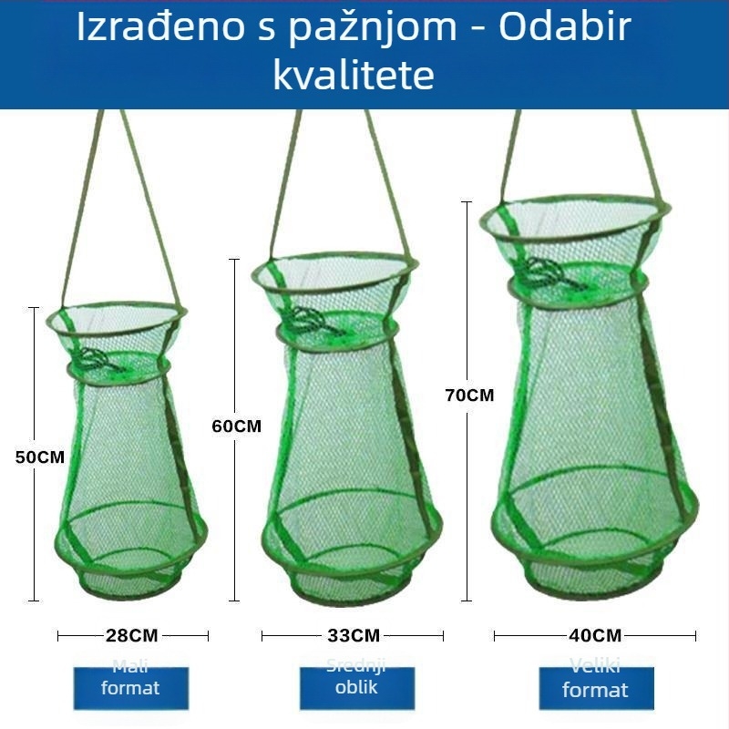 Ribolovna zaštita – najlon mrežasta torba sa šnomom, brzo se suši