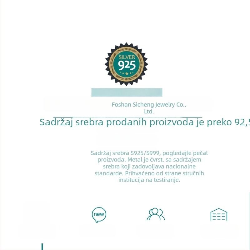 S925 srebro – naušnice s privjeskom „Ledena kraljica“, cirkon, DIY set bisera